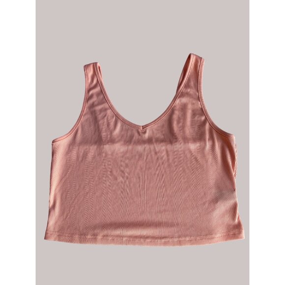 SHEIN Tops - V Neck Ribbed Tank Top Peach by Shein Sz XL/12